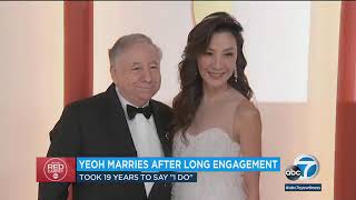 Michelle Yeoh walks down the aisle after 19-year engagement