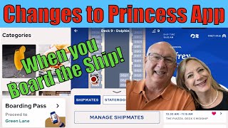 Changes to the NEW Princess Medallion Class App after you are onboard the ship.