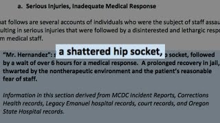 Report finds Multnomah County jails not appropriate for mentally ill