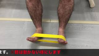 足関節捻挫のリハビリトレーニング