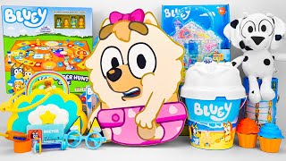 Bluey Toy Collection Unboxing Review 💙 Mystery Cute Judo Box \u0026 Bluey Ice Cream Cones Sand Beach Set