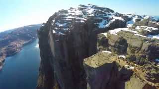 Preikestolen / The Pulpit Rock from a Drone