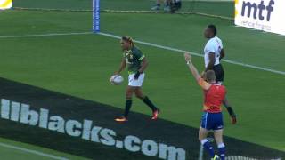 Geduld's great try for South Africa v Fiji!