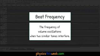 Beat Frequency Physics Demonstration