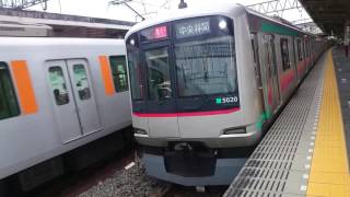 東急5000系5120F(オール4ドア車) 東武スカイツリーライン地下鉄半蔵門線直通急行中央林間行き 東武動物公園駅発車