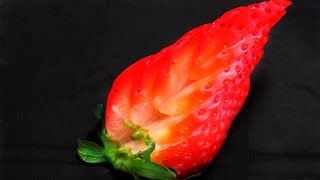 Art In Strawberry Decoration | Fruit Carving Garnish | Strawberry Art | Italypaul.co.uk