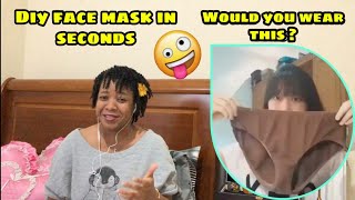 DIY Face Mask made in seconds from underwear | Funny (Reaction)