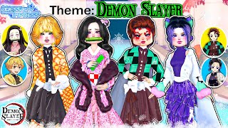 Buying Demon Slayer Themes in DRESS to IMPRESS News Movie !!! Roblox