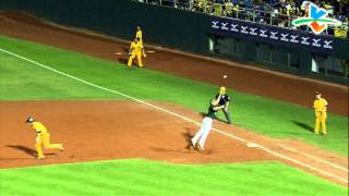 20130619 CPBL 獅V.S象 5下 王勝偉車布邊二壘安打