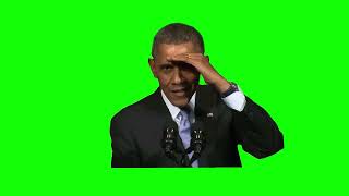 Barack Obama saying "Who's that back there?!" meme - Green Screen