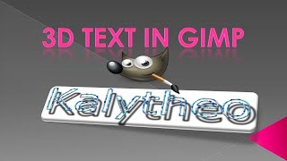 3D Text in GIMP 2.8.22 - Tutorial