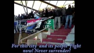 Škripari Fans (English Lyrics to chants) of FC Široki Brijeg on Poljud Stadium