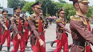 TOKEK HINGGAP DI BAJU | PENAMPILAN PASKIBRA SMKN 1 LAMONGAN DI LKBB PELETON