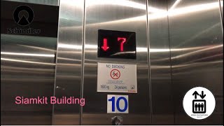 Siamkit Building Bangkok ** Schindler Traction Elevators [Carpark]