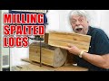 Milling Spalted Logs with a Bandsaw Mill Jig