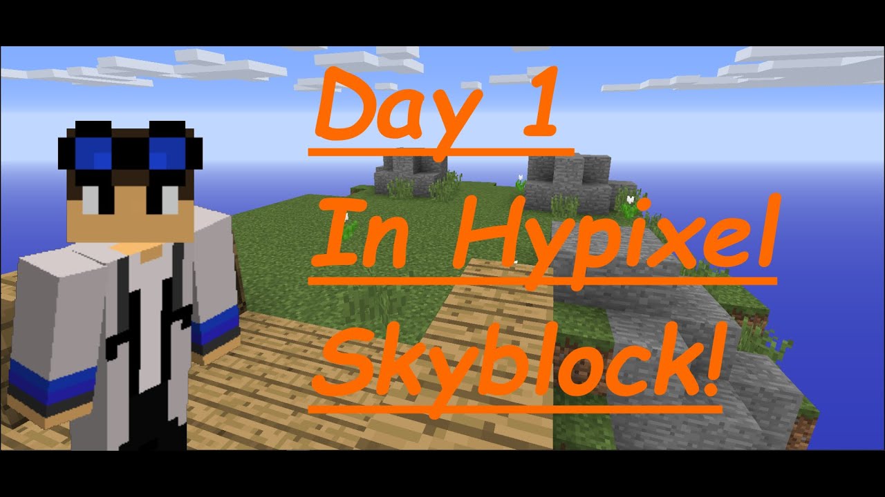 Day 1 In Hypixel Skyblock Youtube