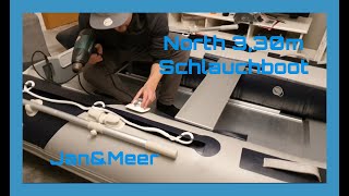 North 3,30m Schlauchboot Aufbau/Test