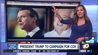 President Trump to campaign for John Cox