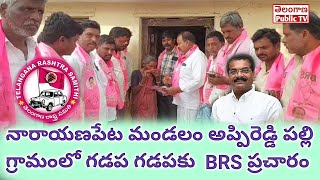 నారాయణపేట మండలం అప్పిరెడ్డి పల్లి గ్రామంలో గడప గడపకు  BRS ప్రచారం | Telangana public TV|