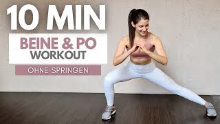 Slim legs & round butt workout - without jumping // 10 MIN workout for at home | Tina Halder