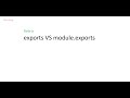 Node.js - exports vs module exports