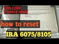 #IRA6075 #IRA8105 how to clear err code E00013-0001/2 canon advance machine.