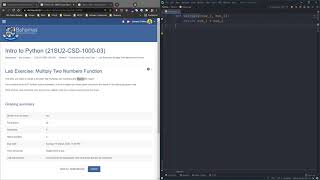 Python: Week 6 - Lab Exercise Multiply Two Numbers Function