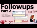 Create a Customer Followup Database in Microsoft Access: Part 2