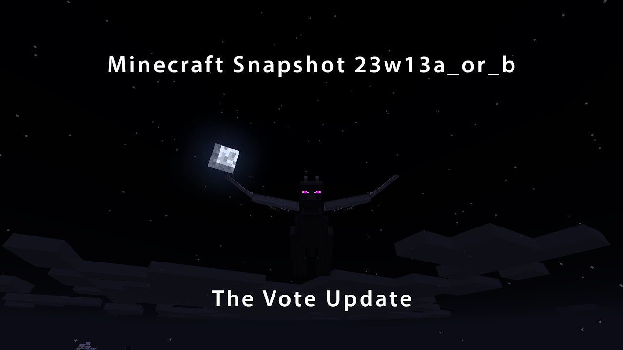 The Vote Update | Minecraft 2023 April Fools | 23w13a_or_b | - YouTube