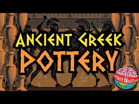 Why is ancient Greek pottery black and orange?