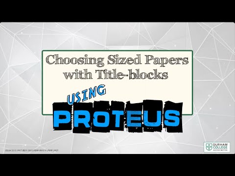 Elec Proteus Title Block Us A 2025 Youtube