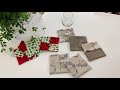 コースター作り方 how to make new design coaster easy sewing tutorials diy