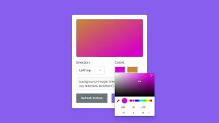 Build A Gradient Color Generator in HTML CSS & JavaScript | Gradient Generator in JavaScript