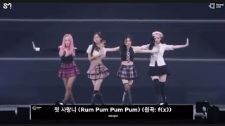 250111 aespa 에스파 performing f(x)’s “Rum Pum Pum Pum” at SMTOWN LIVE IN SEOUL DAY 1