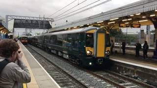 2x GWR Class 387 units departing Hayes \u0026 Harlington