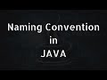 Naming Convention in Java