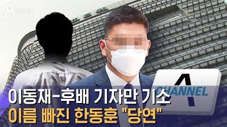 이동재-후배 기자만 기소…이름 빠진 한동훈 \