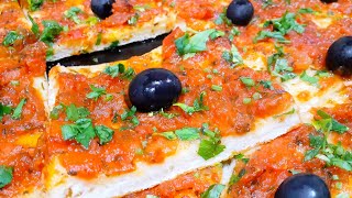 Pizza Algerienne avec ses secrets بيتزا كاري مع السر اللي مايخليش لاصوص تنشف