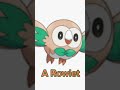 You get a rowlet