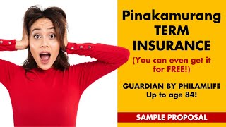 Pinakamurang Term Insurance || Guardian of Philam Life Powered by Philam Vitality