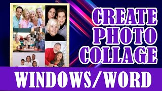 Create A Collage Page Windows WORD - Funeral Program Template