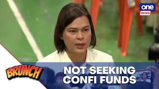 Brunch | OVP didn’t request confidential funds for 2025 – VP Sara