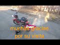 yamaha new crypton 110cc 2017 calentando motor en pleno invierno 720p hd 😎😎😎