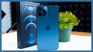 Unboxing The iPHONE 12 Pro Max || First Impressions and Setup || Pacific Blue 128GB