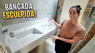 INSTALAMOS AS BANCADAS DAS SUÍTES 🤩 * branco prime *  | DIÁRIO DE OBRA EP.179