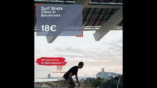 🌊✨ Gift the thrill of a Surf Skate Class in Barceloneta! Perfect for adrenaline junkies and sea