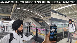 Journey In RRTS Namo Bharat... *Anand Vihar Delhi To Merrut South In Just 40 Minutes*