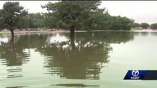 Heavy rains cause flooding, road closures in Clovis