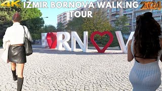 Izmir Bornova-Küçükpark Autumn 2024 Overviews Walking Tour | 4k UHD 60fps