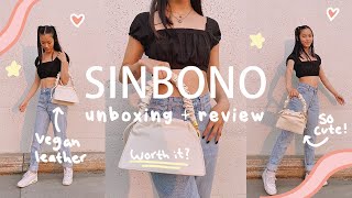 SINBONO unboxing \u0026 review | sustainable and vegan bags 🌿